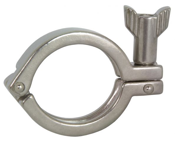 8" Single Pin HD Clamp w/ Serrated Wing Nut - 304S